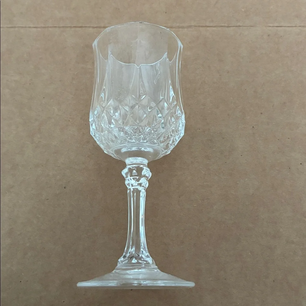 Longchamps Crystal d’Arques Vintage Cordial Liqueur Glasses Set of 4